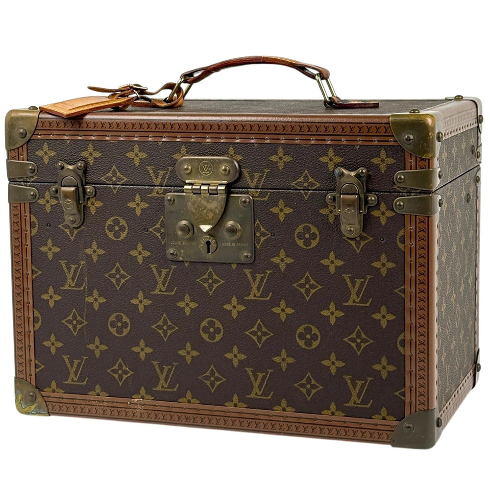 Louis Vuitton Boite Pharmacy Cosmetic Case Makeup Trunk Monogram Brown